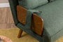 Atelier Del Sofa Cosmo Sofá-Cama de 2 Plazas Verde